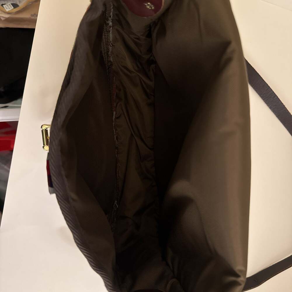 Duluth Pack Wool and Leather Aztec Pattern Shell … - image 7